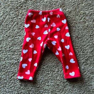 Heart fleece lined pants